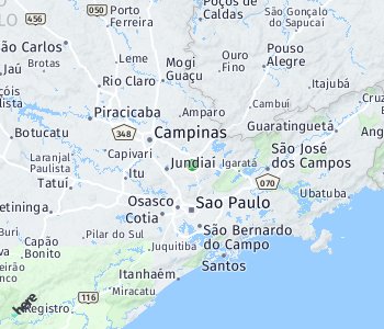 Lage des Taxitarifgebietes Sao Paulo