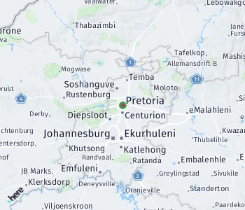 Lage des Taxitarifgebietes Pretoria