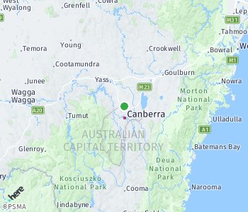 Lage des Taxitarifgebietes Canberra