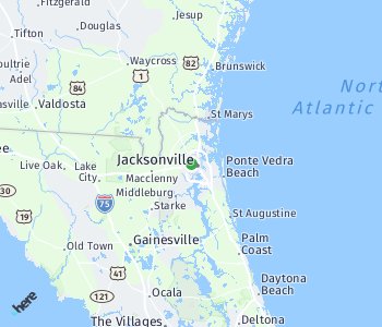 Lage des Taxitarifgebietes Jacksonville
