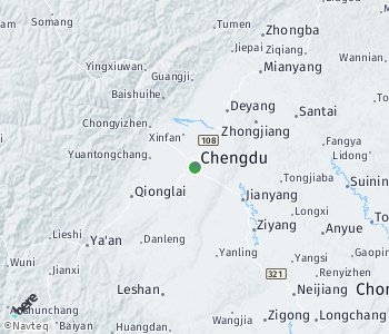 Lage des Taxitarifgebietes Chengdu