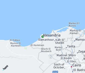 Lage des Taxitarifgebietes Alexandria