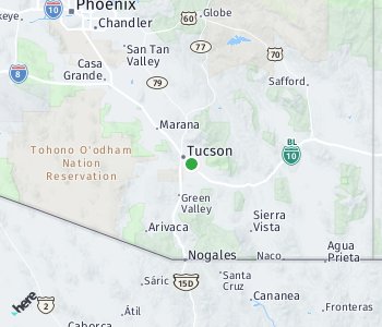 Lage des Taxitarifgebietes Tucson