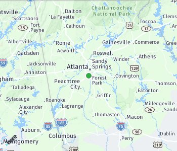 Lage des Taxitarifgebietes Atlanta