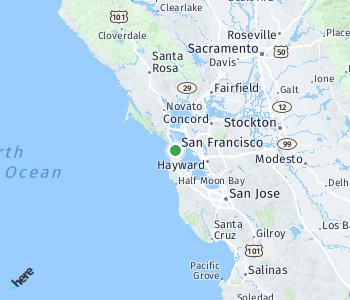 Lage des Taxitarifgebietes San Francisco