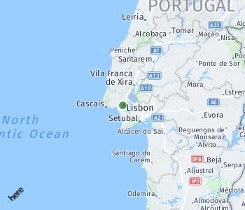 Lage des Taxitarifgebietes Lissabon