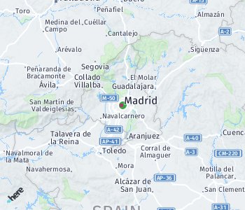 Lage des Taxitarifgebietes Madrid
