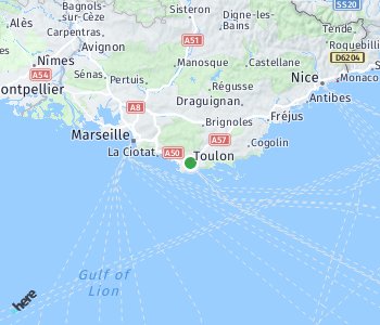 Lage des Taxitarifgebietes Toulon