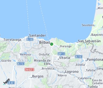 Lage des Taxitarifgebietes Bilbao