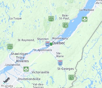 Lage des Taxitarifgebietes Quebec
