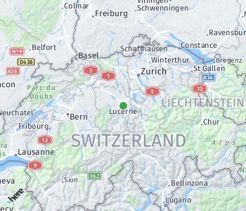 Lage des Taxitarifgebietes Luzern