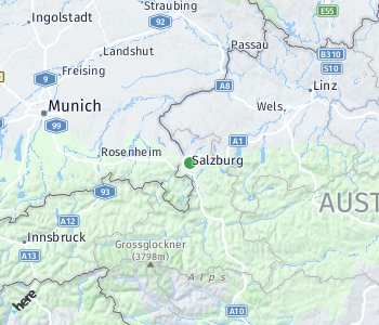 Lage des Taxitarifgebietes Salzburg