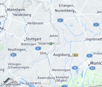Lage des Taxitarifgebietes Heidenheim