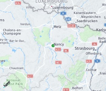 Lage des Taxitarifgebietes Nancy