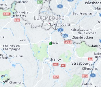 Lage des Taxitarifgebietes Metz