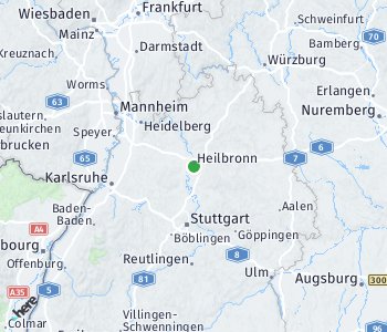 Lage des Taxitarifgebietes Landkreis Heilbronn