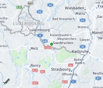 Lage des Taxitarifgebietes Saarland