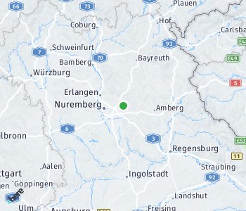 Lage des Taxitarifgebietes Nürnberger Land