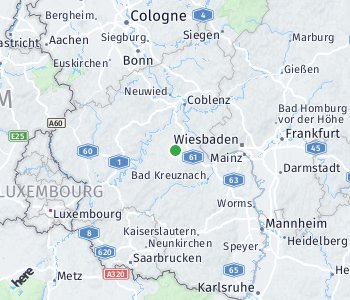 Lage des Taxitarifgebietes Rhein-Hunsrück-Kreis
