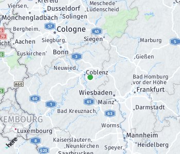 Lage des Taxitarifgebietes Rhein-Lahn Kreis