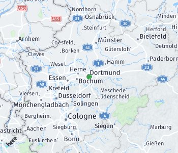 Lage des Taxitarifgebietes Dortmund