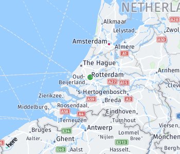 Lage des Taxitarifgebietes Rotterdam