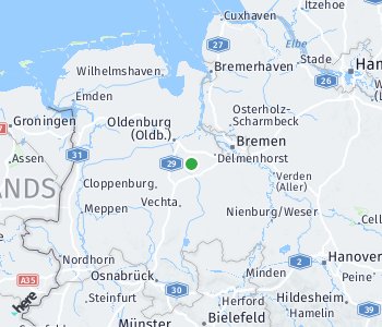Lage des Taxitarifgebietes Landkreis Oldenburg
