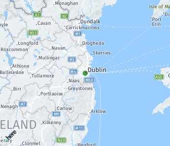 Lage des Taxitarifgebietes Dublin 