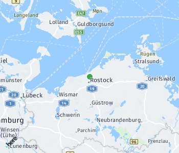 Lage des Taxitarifgebietes Rostock